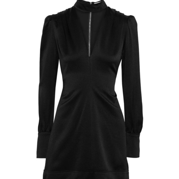 NWT A.L.C Garrison dress in black long sleeve mock - Picture 5 of 14